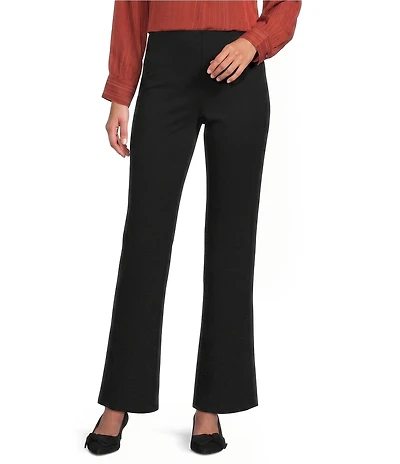 the Slim Factor fit Stretch Ponte Knit No Waist Flare Leg Pants