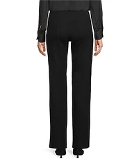 the Slim Factor fit Stretch Ponte Knit No Waist Slim Straight Pants