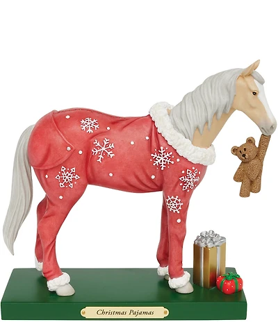 The Trail of Painted Ponies Christmas Pajamas Figurine