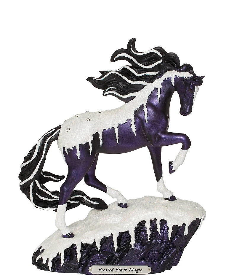 The Trail of Painted Ponies Frosted Black Magic Figurine