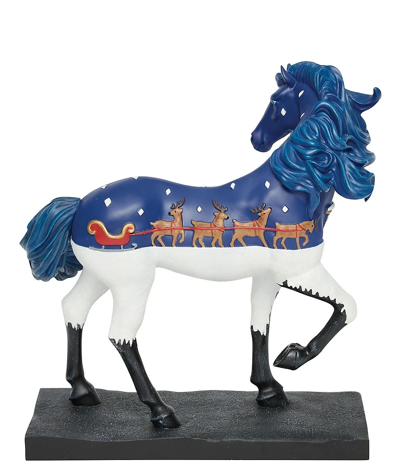 The Trail of Painted Ponies Up On The Housetop Collectible Figurine