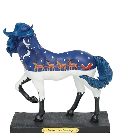 The Trail of Painted Ponies Up On The Housetop Collectible Figurine