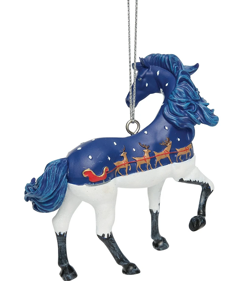 The Trail of Painted Ponies Up On The Housetop Collectible Ornament