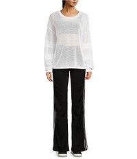 The Upside Celeste Jersey Relaxed Straight Leg Track Pants