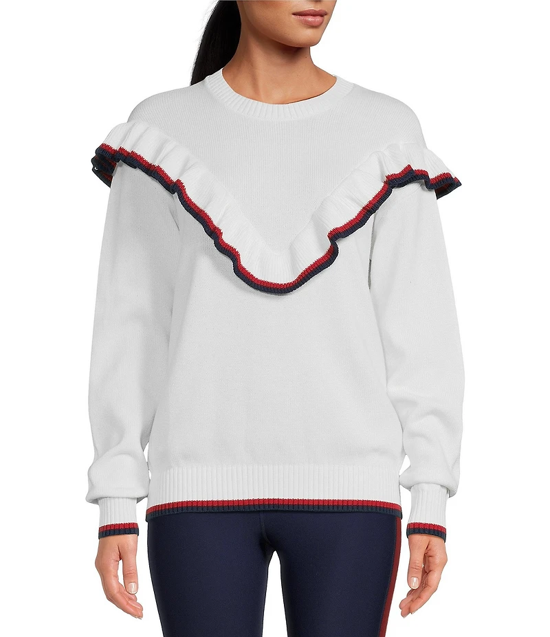 The Upside Columbia Boo Organic Cotton Frill Knit Top