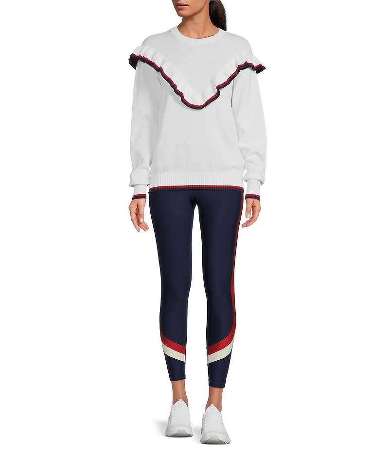 The Upside Columbia Boo Organic Cotton Frill Knit Top