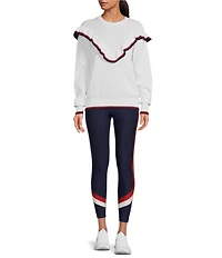 The Upside Columbia Boo Organic Cotton Frill Knit Top