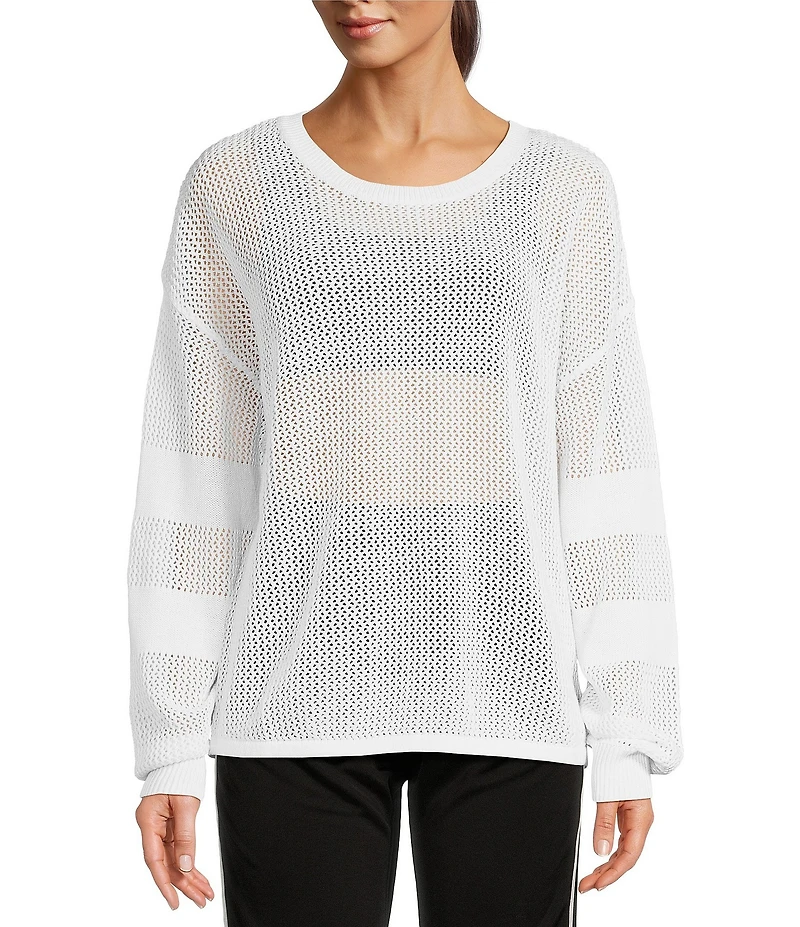 The Upside Fenway Sebastian Knit Oversized Crew Neck Long Sleeve Pullover