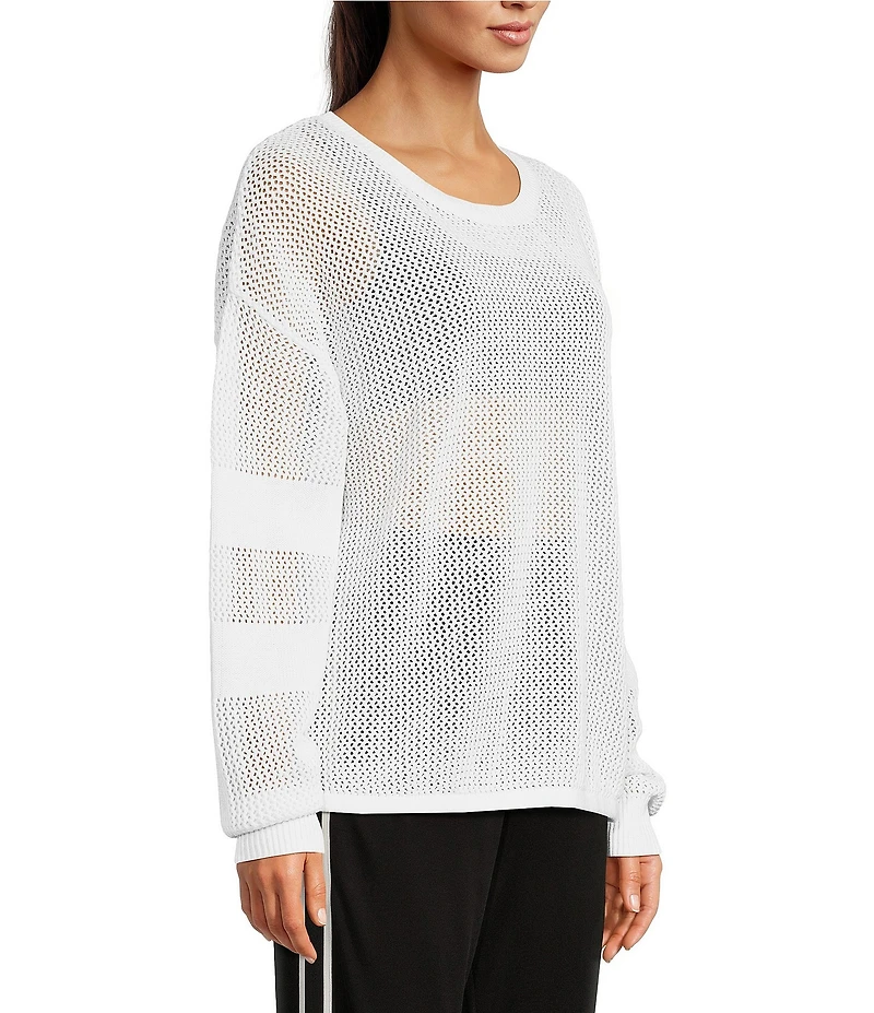 The Upside Fenway Sebastian Knit Oversized Crew Neck Long Sleeve Pullover