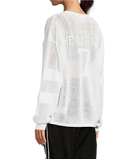 The Upside Fenway Sebastian Knit Oversized Crew Neck Long Sleeve Pullover