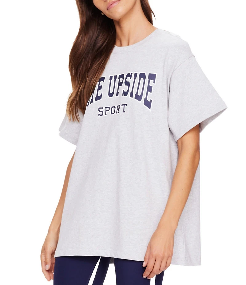 The Upside Harbor Sammi Organic Cotton Crew Neck Short Sleeve Tee