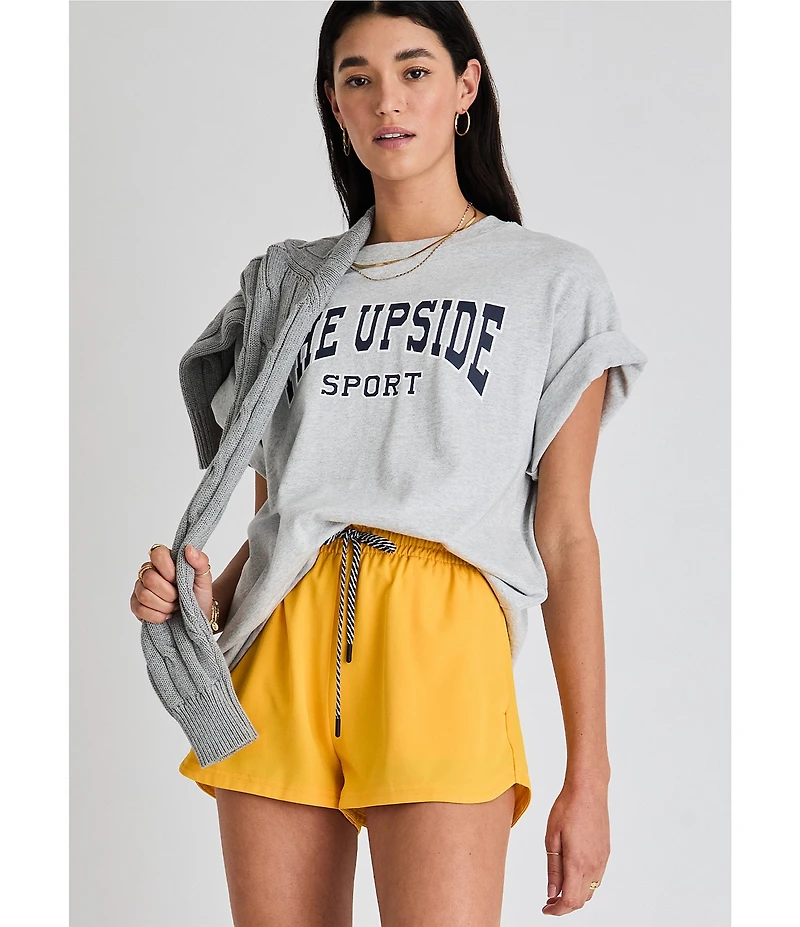 The Upside Harbor Sammi Organic Cotton Crew Neck Short Sleeve Tee