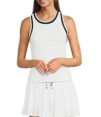 The Upside Kristi Rib Crew Neck Sleeveless Tank Top