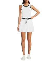 The Upside Laver Cadiz Pleated Mini Skirt