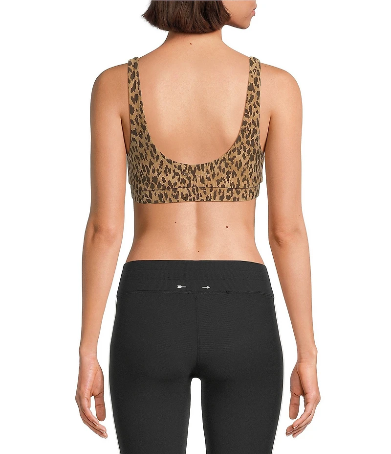 The Upside Panthera Daisy Coordinating Scoop Neck Sport Bra