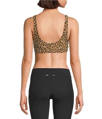 The Upside Panthera Daisy Coordinating Scoop Neck Sport Bra