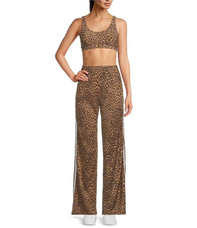 The Upside Panthera Jetset Leopard Print High Rise Pants