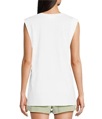 The Upside Organic Cotton Sleeveless Graphic Muscle Tank