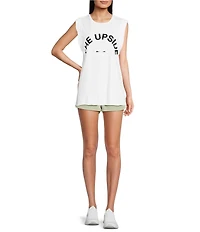 The Upside Organic Cotton Sleeveless Graphic Muscle Tank