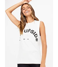 The Upside Organic Cotton Sleeveless Graphic Muscle Tank