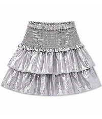 Theme NYC Big Girls Farra Lame Ruffled Miniskirt