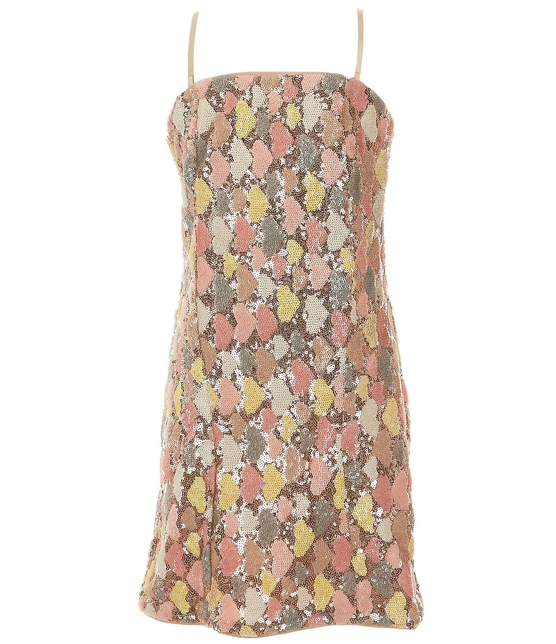Theme NYC Big Girls Hailey Sequin Heart Dress