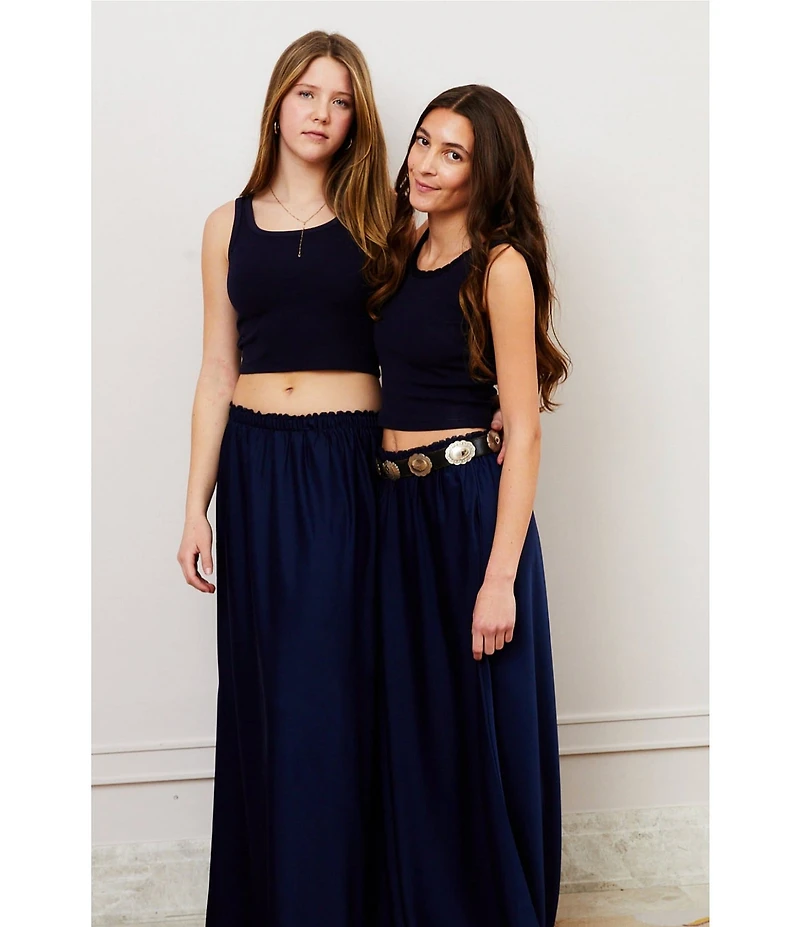 Theme NYC Big Girls Joey Satin Maxi Skirt