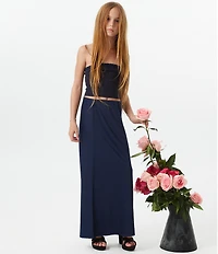 Theme NYC Big Girls Joey Satin Maxi Skirt