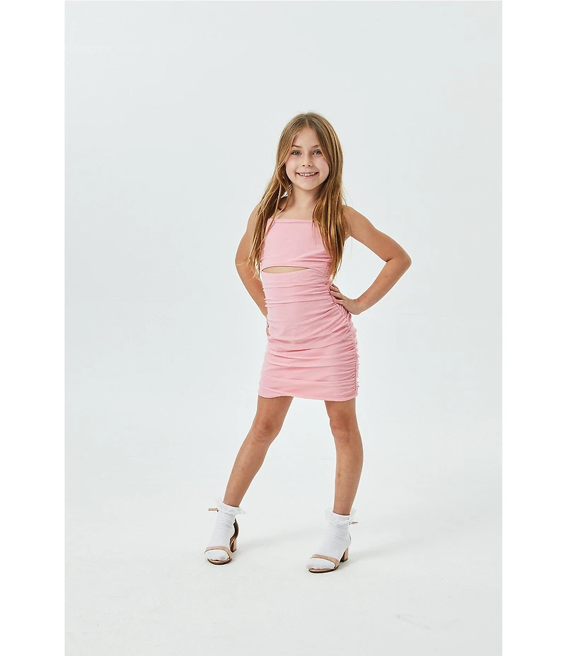 Theme NYC Big Girls Noemi Reversible Cutout Mesh Dress