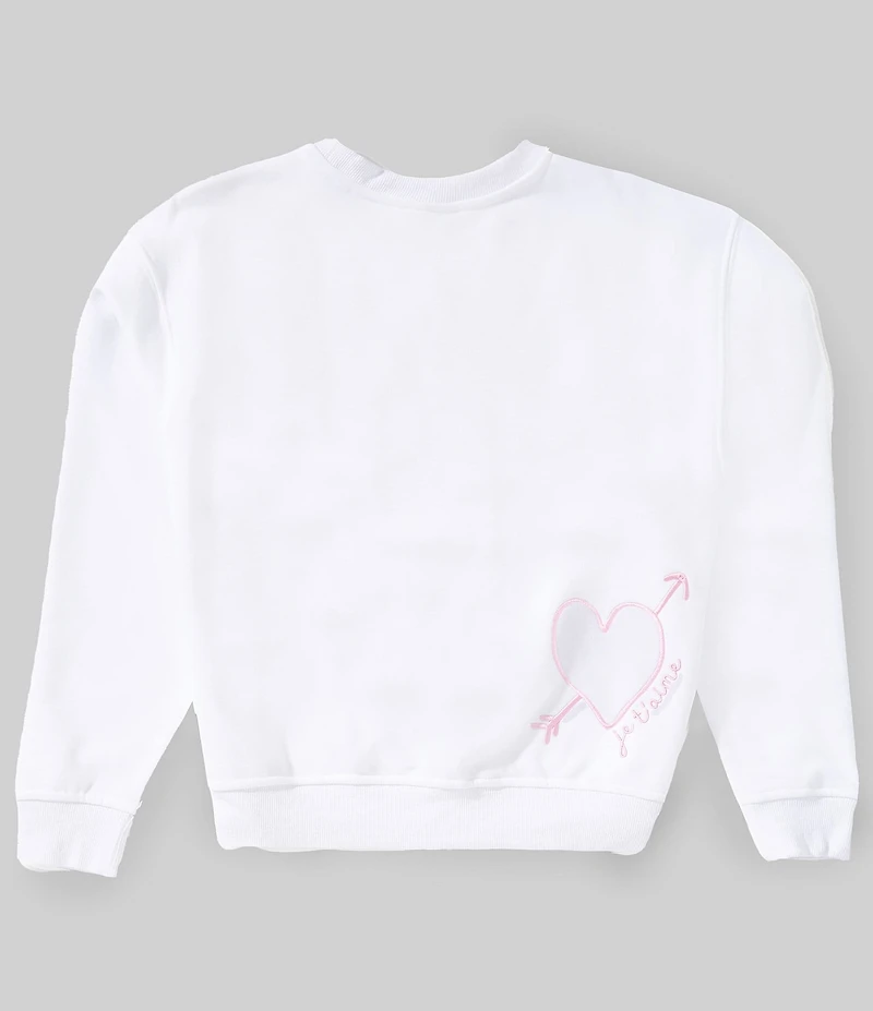 Theme NYC Big Girls Long-Sleeve Molly French Terry Sweatshirt