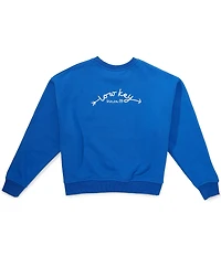 Theme NYC Big Girls Long Sleeve Molly French Terry Sweatshirt