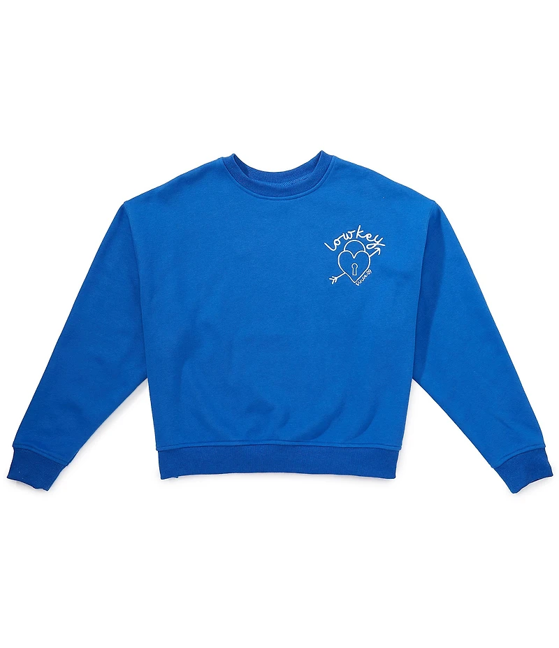 Theme NYC Big Girls Long Sleeve Molly French Terry Sweatshirt