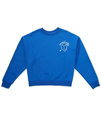 Theme NYC Big Girls Long Sleeve Molly French Terry Sweatshirt