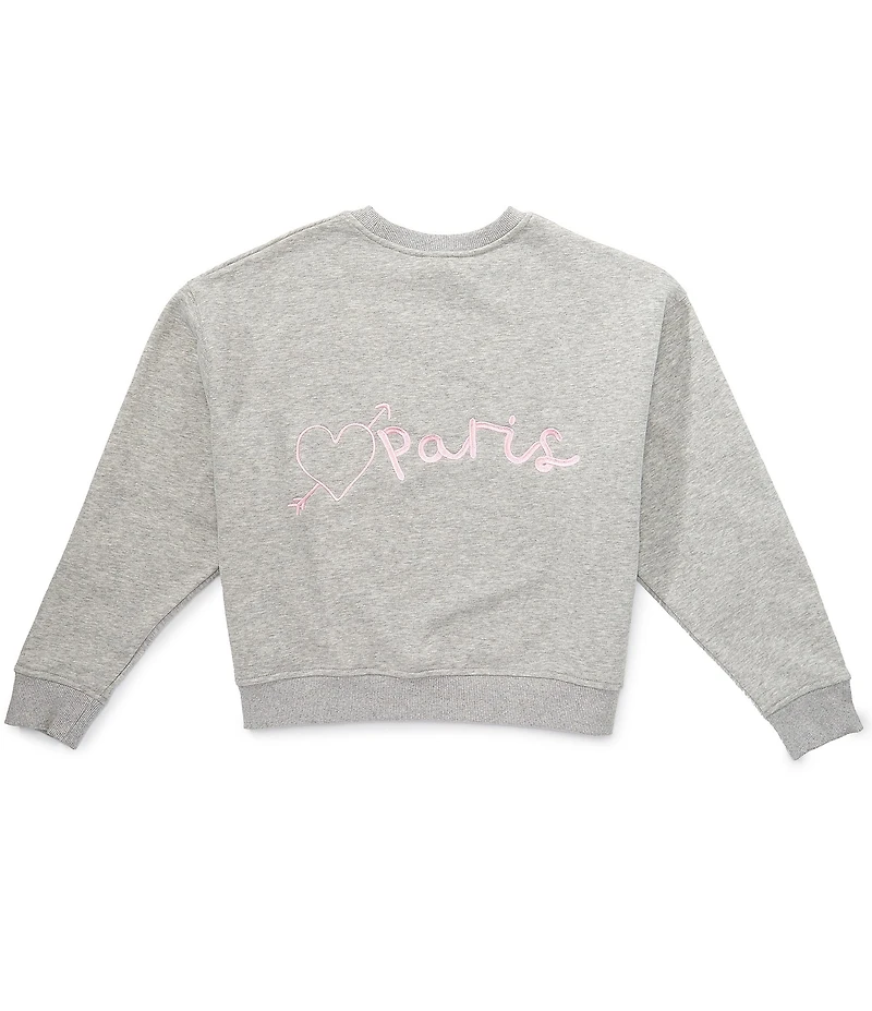 Theme NYC Big Girls Long Sleeve Molly French Terry Sweatshirt