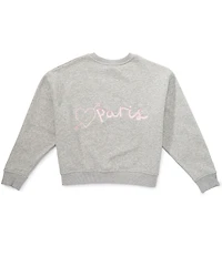Theme NYC Big Girls Long Sleeve Molly French Terry Sweatshirt