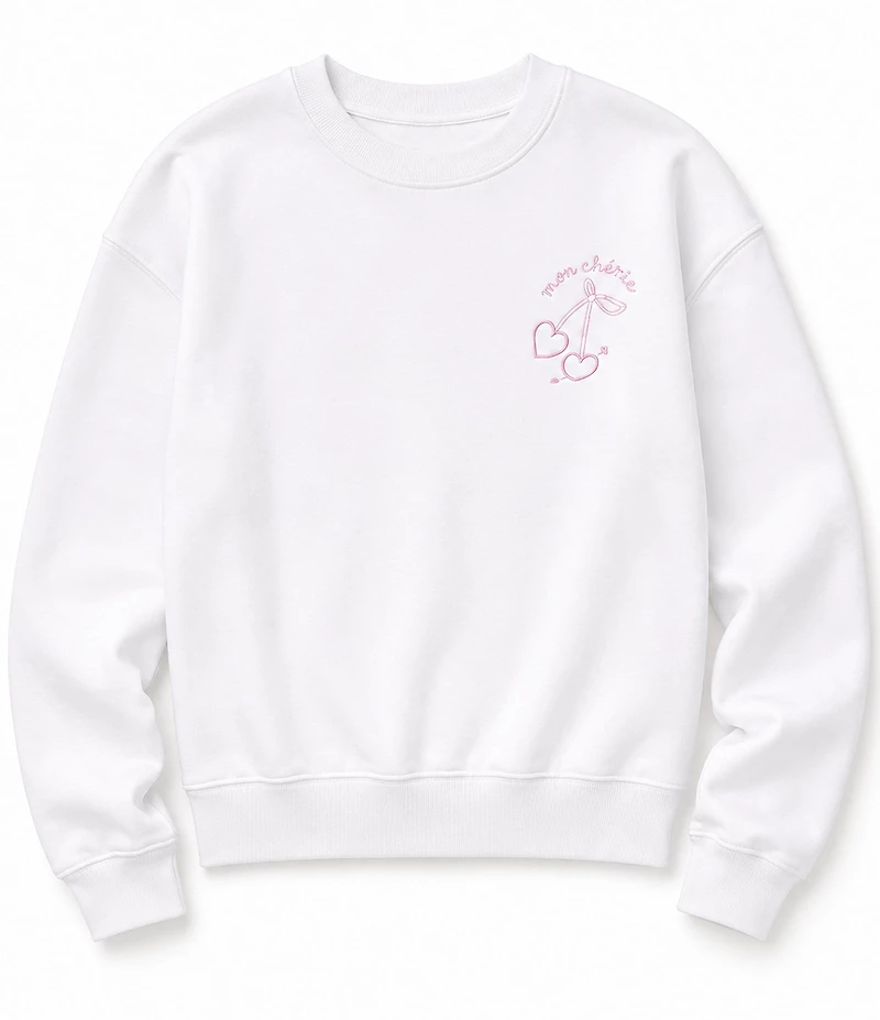 Theme NYC Big Girls Long Sleeve Molly French Terry Sweatshirt
