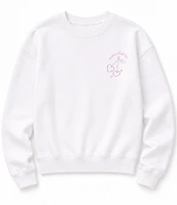 Theme NYC Big Girls Long Sleeve Molly French Terry Sweatshirt