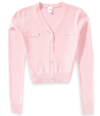 Theme NYC Big Girls Mickey Long-Sleeve Cardigan