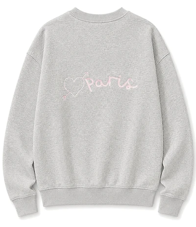 Theme NYC Big Girls #double;Paris#double; Molly French Terry Sweatshirt