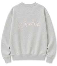 Theme NYC Big Girls #double;Paris#double; Molly French Terry Sweatshirt