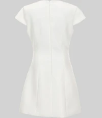 Theme NYC Big Girls Zoe Boucle Cap Sleeve Button Front A-Line Dress