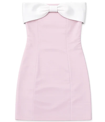 Theme NYC Girls James Strapless Bow-Accented Dress