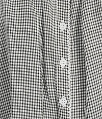 Things Between Button Front Gingham Woven Coordinating Top