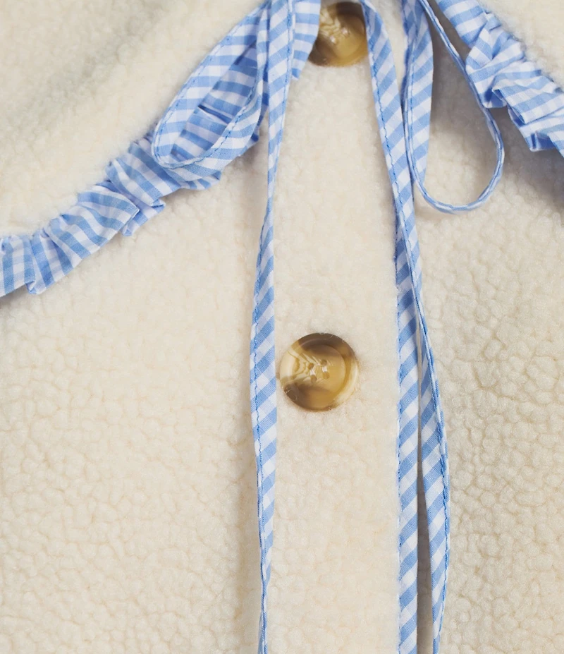 Things Between Button Front Long Sleeve Sailor Collared Jacket