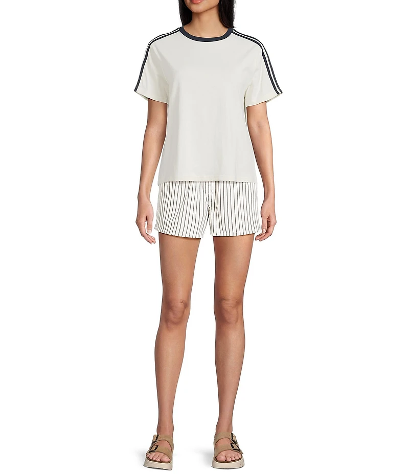 Things Between Crew Neck Short Sleeve Athletic Top