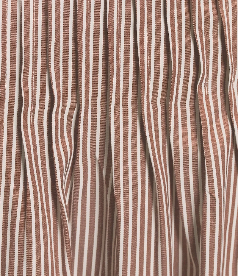 Things Between Drop Waist Stripe Midi Skirt