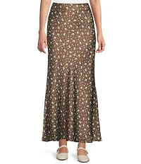 Things Between Floral Print Maxi Skirt