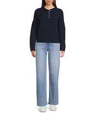 Things Between Henley Long Sleeve Sweater