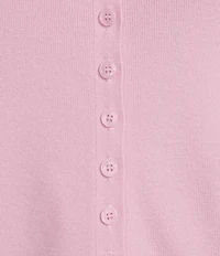 Things Between Knit Button Front Cap Sleeve Cardigan