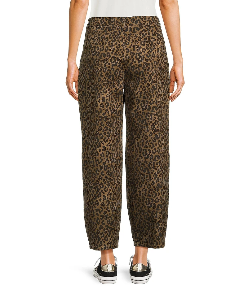 Things Between Leopard Wide Leg Jeans